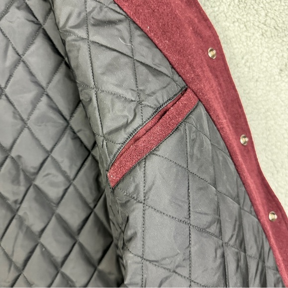 Vintage Roots Athletics Canada Wool Embroidered Snap Button Varsity Jacket - Picture 8 of 15